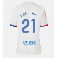 Camiseta Barcelona Frenkie de Jong #21 Visitante Equipación 2023-24 manga corta